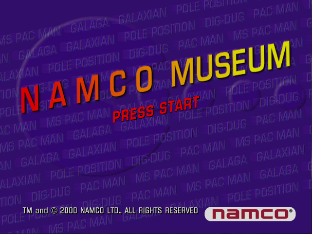 Namco Museum Title Screen
